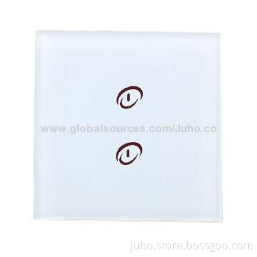 Hot 2 gang remote control switch touch switch with single control